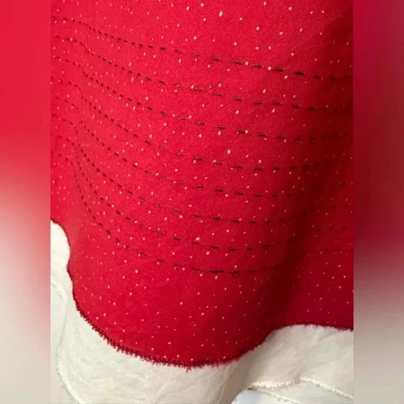 Elegant Red Midi Skirt - Picture 2 of 6